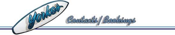 Yorke's Contacts/Bookings logo